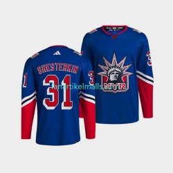 New York Rangers Trikot Igor Shesterkin 31 Adidas 2022-23 Reverse Retro Blau Authentic New York Rangers Trikot Igor Shesterkin 31 Adidas 2022-23 Reverse Retro Blau Authentic