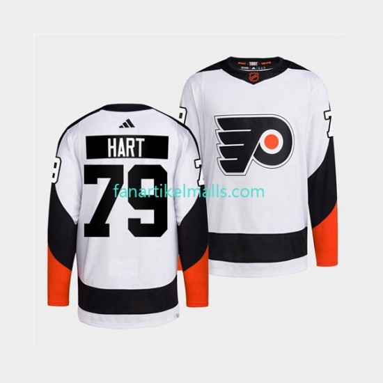 Philadelphia Flyers Trikot Carter Hart 79 Adidas 2022 Reverse Retro Weiß Authentic