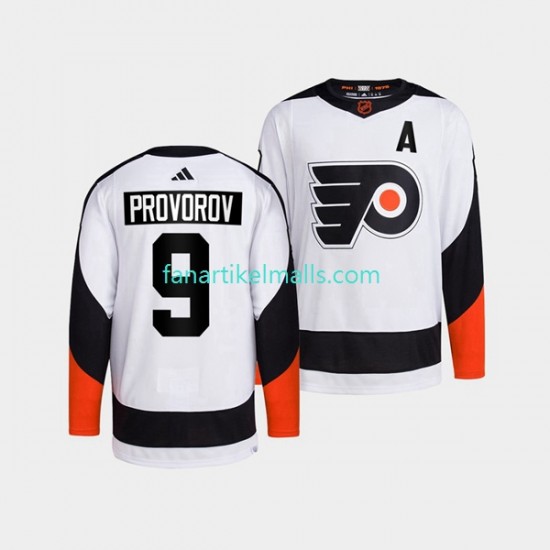 Philadelphia Flyers Trikot Ivan Provorov 9 Adidas 2022 Reverse Retro Weiß Authentic