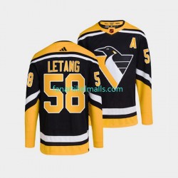 Pittsburgh Penguins Trikot Kris Letang 58 Adidas 2022-23 Reverse Retro Schwarz Authentic Pittsburgh Penguins Trikot Kris Letang 58 Adidas 2022-23 Reverse Retro Schwarz Authentic