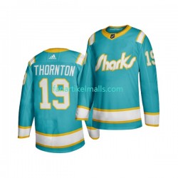 San Jose Sharks Trikot JOE THORNTON 19 Adidas Throwback Blau Authentic San Jose Sharks Trikot JOE THORNTON 19 Adidas Throwback Blau Authentic