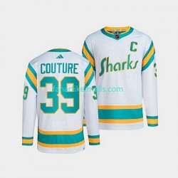 San Jose Sharks Trikot Logan Couture 39 Adidas 2022 Reverse Retro Weiß Authentic San Jose Sharks Trikot Logan Couture 39 Adidas 2022 Reverse Retro Weiß Authentic