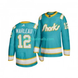 San Jose Sharks Trikot PATRICK MARLEAU 12 Adidas Throwback Blau Authentic San Jose Sharks Trikot PATRICK MARLEAU 12 Adidas Throwback Blau Authentic