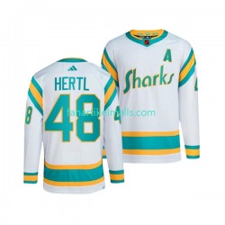 San Jose Sharks Trikot TOMAS HERTL 48 Adidas 2022 Reverse Retro Weiß Authentic San Jose Sharks Trikot TOMAS HERTL 48 Adidas 2022 Reverse Retro Weiß Authentic