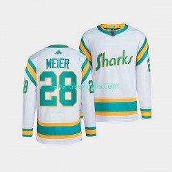 San Jose Sharks Trikot Timo Meier 28 Adidas 2022 Reverse Retro Weiß Authentic San Jose Sharks Trikot Timo Meier 28 Adidas 2022 Reverse Retro Weiß Authentic