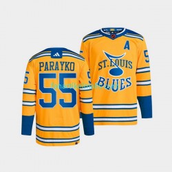 St. Louis Blues Trikot Colton Parayko 55 Adidas 2022-23 Reverse Retro Gelb Authentic St. Louis Blues Trikot Colton Parayko 55 Adidas 2022-23 Reverse Retro Gelb Authentic