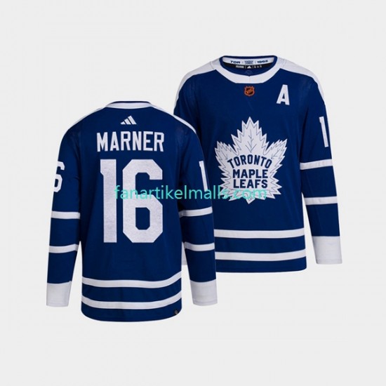 Toronto Maple Leafs Trikot Mitch Marner 16 Adidas 2022 Reverse Retro Blau Authentic