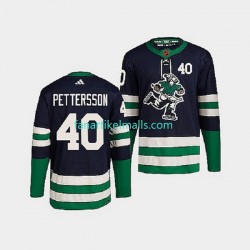 Vancouver Canucks Trikot Elias Pettersson 40 Adidas 2022 Reverse Retro Marineblau Authentic Vancouver Canucks Trikot Elias Pettersson 40 Adidas 2022 Reverse Retro Marineblau Authentic