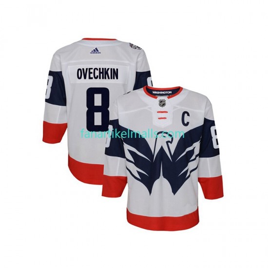 Washington Capitals Trikot Alexander Ovechkin 8 Adidas 2023 NHL Stadium Series Weiß Authentic