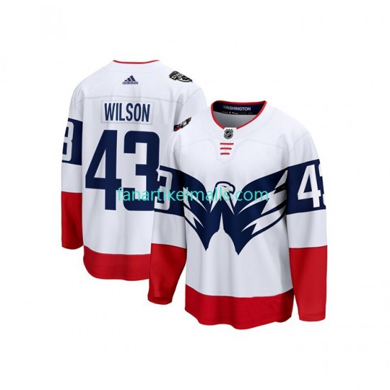 Washington Capitals Trikot Tom Wilson 43 Adidas 2023 NHL Stadium Series Weiß Authentic