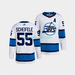 Winnipeg Jets Trikot Mark Scheifele 55 Adidas 2022 Reverse Retro Weiß Authentic Winnipeg Jets Trikot Mark Scheifele 55 Adidas 2022 Reverse Retro Weiß Authentic